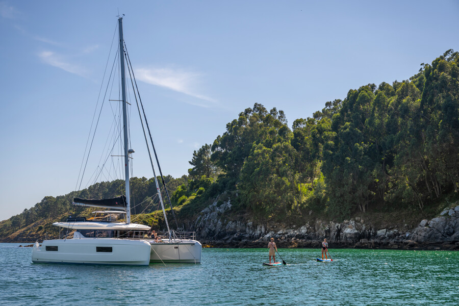 Lagoon 43 Anchored