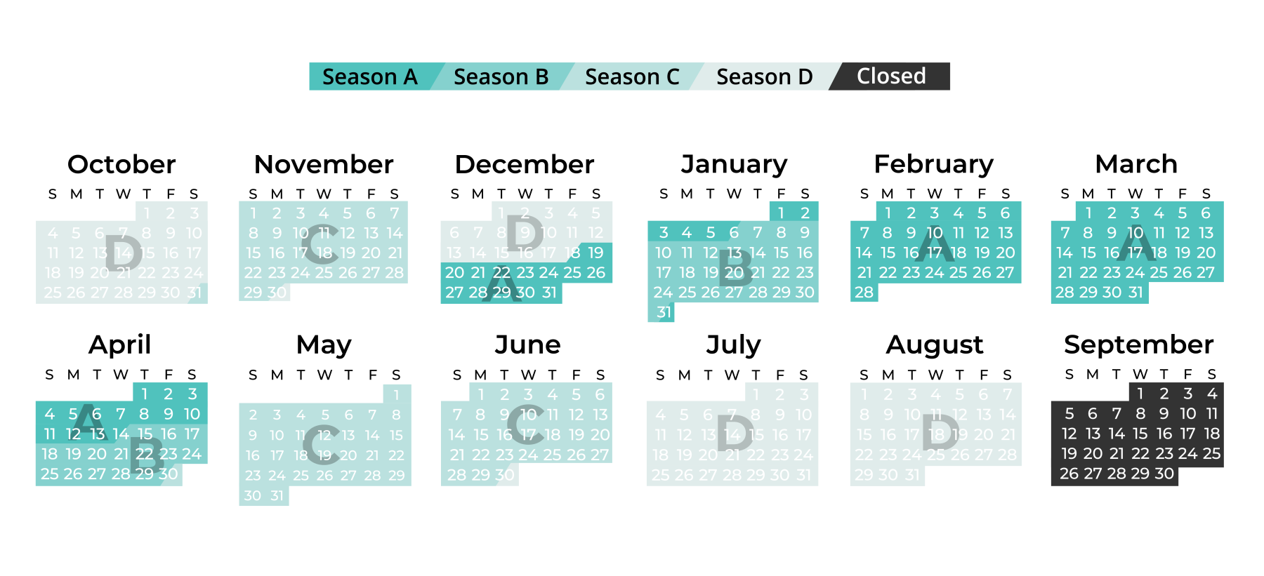 Season calendar