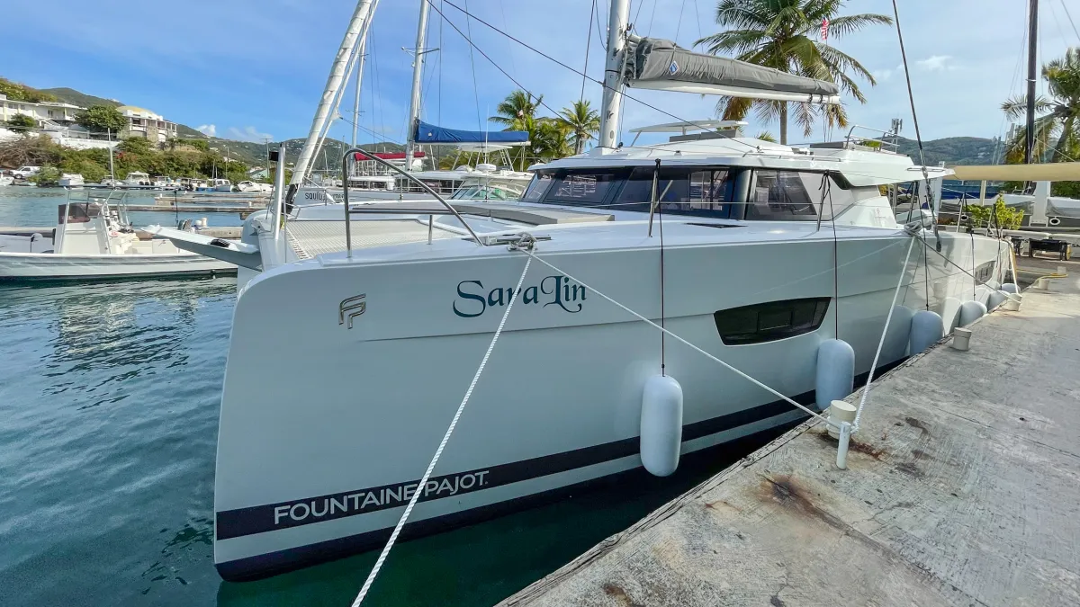 SaraLin, Fountaine Pajot Elba 45 Quatuor sailing catamaran charter